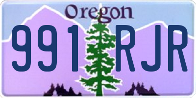 OR license plate 991RJR