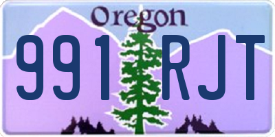 OR license plate 991RJT