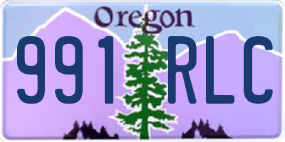 OR license plate 991RLC