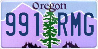 OR license plate 991RMG