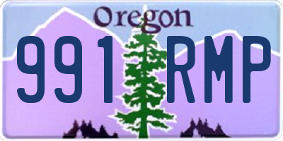 OR license plate 991RMP