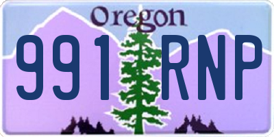 OR license plate 991RNP