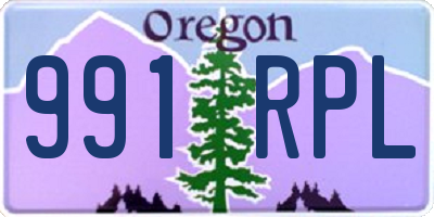OR license plate 991RPL