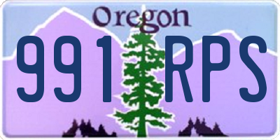 OR license plate 991RPS