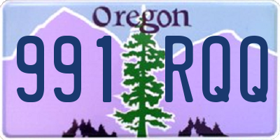 OR license plate 991RQQ