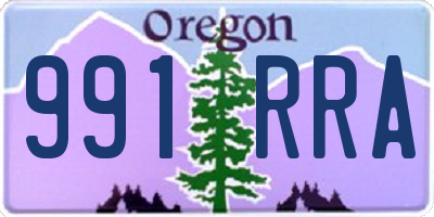 OR license plate 991RRA