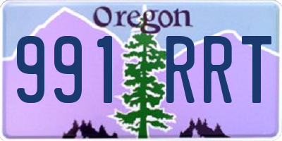 OR license plate 991RRT