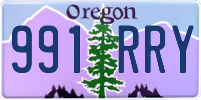 OR license plate 991RRY