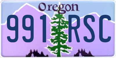 OR license plate 991RSC