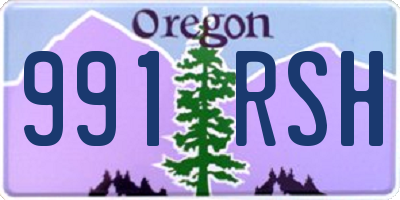 OR license plate 991RSH