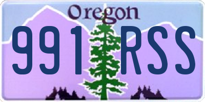 OR license plate 991RSS