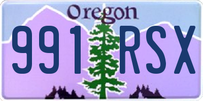 OR license plate 991RSX