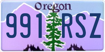 OR license plate 991RSZ