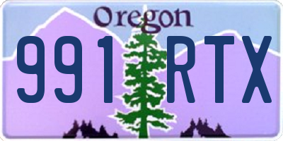 OR license plate 991RTX