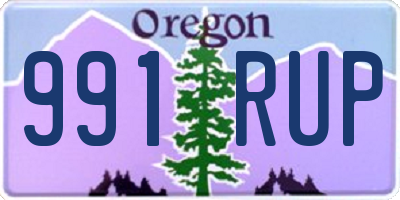 OR license plate 991RUP