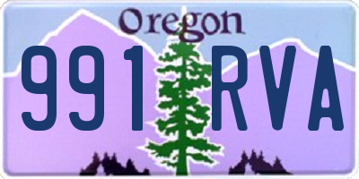 OR license plate 991RVA