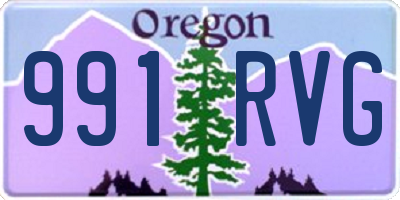 OR license plate 991RVG