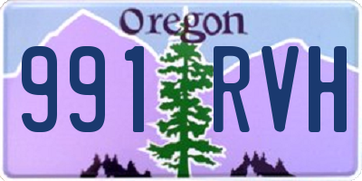 OR license plate 991RVH