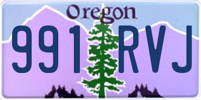 OR license plate 991RVJ