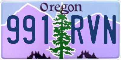 OR license plate 991RVN