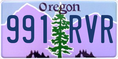 OR license plate 991RVR