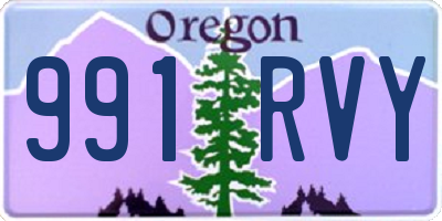 OR license plate 991RVY