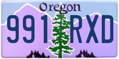 OR license plate 991RXD