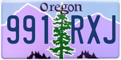 OR license plate 991RXJ