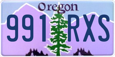 OR license plate 991RXS