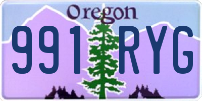 OR license plate 991RYG