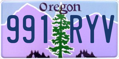 OR license plate 991RYV