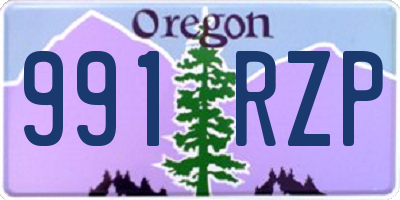 OR license plate 991RZP