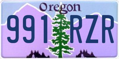 OR license plate 991RZR
