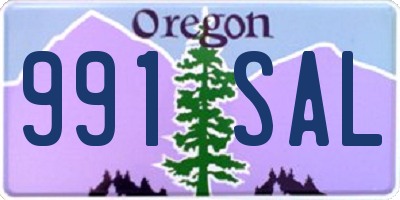 OR license plate 991SAL