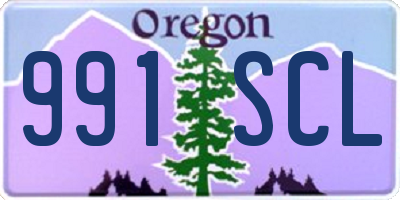 OR license plate 991SCL