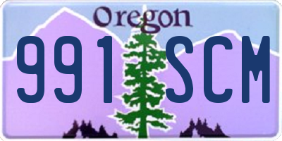 OR license plate 991SCM