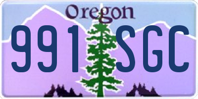 OR license plate 991SGC