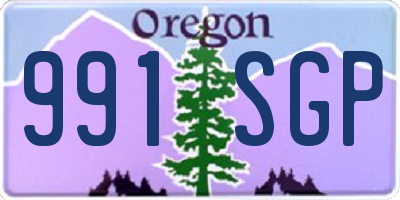 OR license plate 991SGP