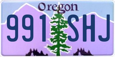 OR license plate 991SHJ