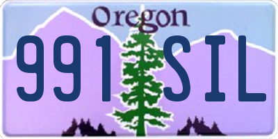OR license plate 991SIL