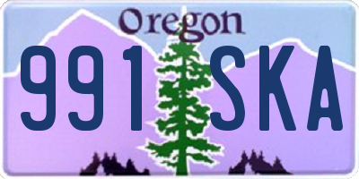 OR license plate 991SKA