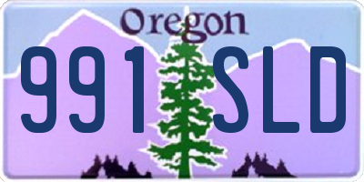 OR license plate 991SLD