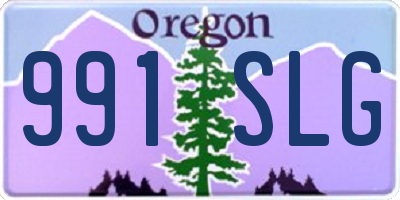 OR license plate 991SLG