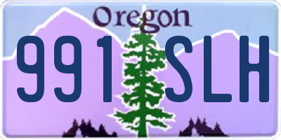 OR license plate 991SLH