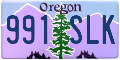 OR license plate 991SLK