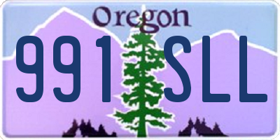 OR license plate 991SLL