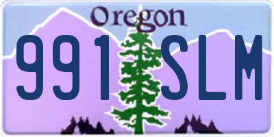 OR license plate 991SLM