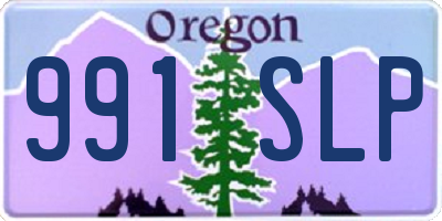 OR license plate 991SLP