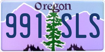 OR license plate 991SLS