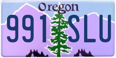 OR license plate 991SLU